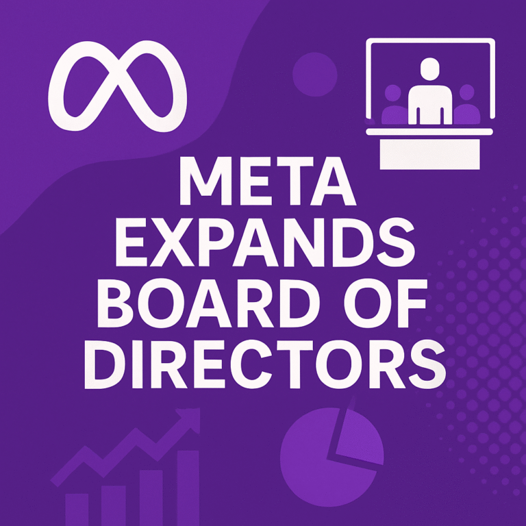 Meta expands its board of directors to include new members with expertise in technology and global business strategy