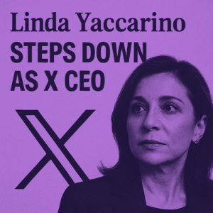 X (formally known as twitter) and Linda Yaccarino