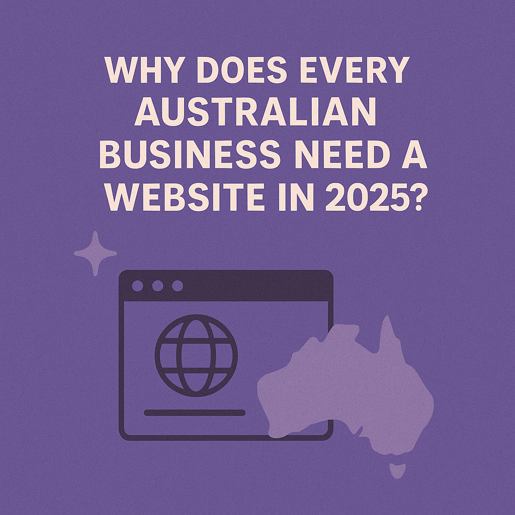 Australian business owner managing a professional website in 2025