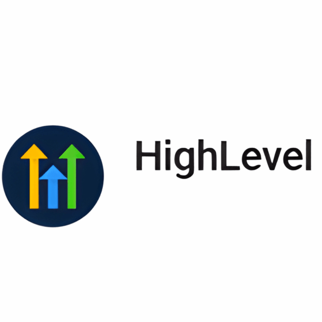 A dashboard-style interface showcasing HighLevel’s all-in-one marketing automation tools, including CRM, funnels, and communication features